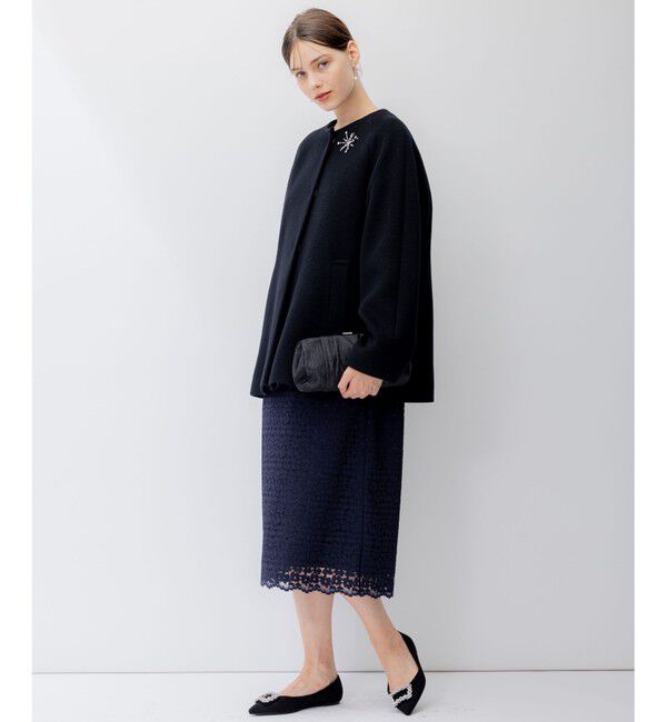 23区「【APPLAUDIR】オプティカルフラワーレース ドレス」|ドレス|