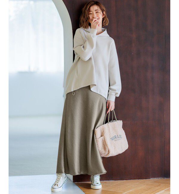 23区「【洗える】コンフォートダンボールジャージー パーカー」|パーカー|