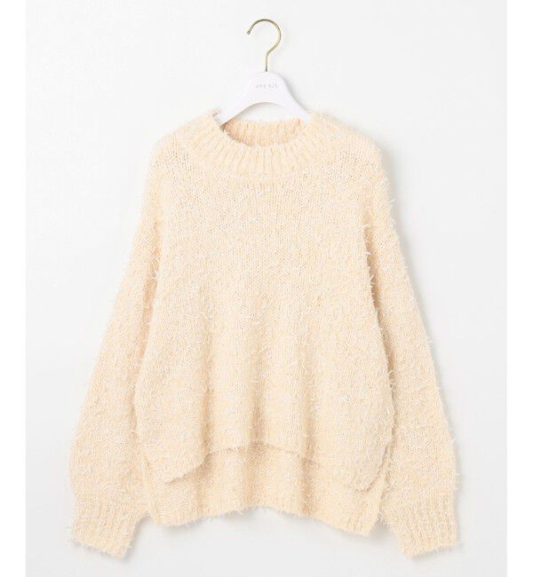 any SiS「【洗える】リボンヤーンミックス ニット」|ニット・セーター|