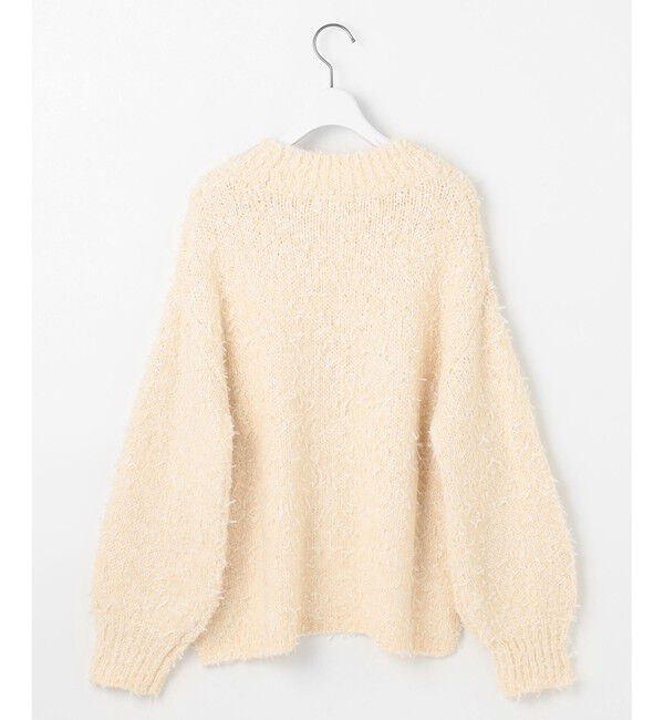 any SiS「【洗える】リボンヤーンミックス ニット」|ニット・セーター|