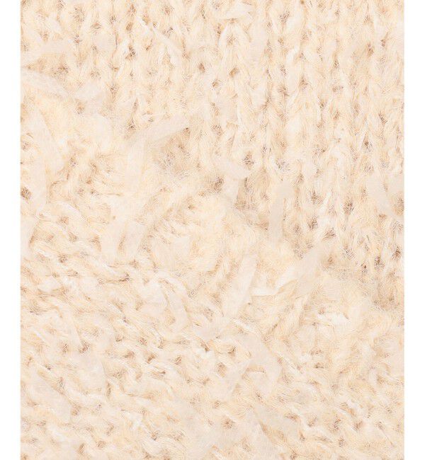 any SiS「【洗える】リボンヤーンミックス ニット」|ニット・セーター|