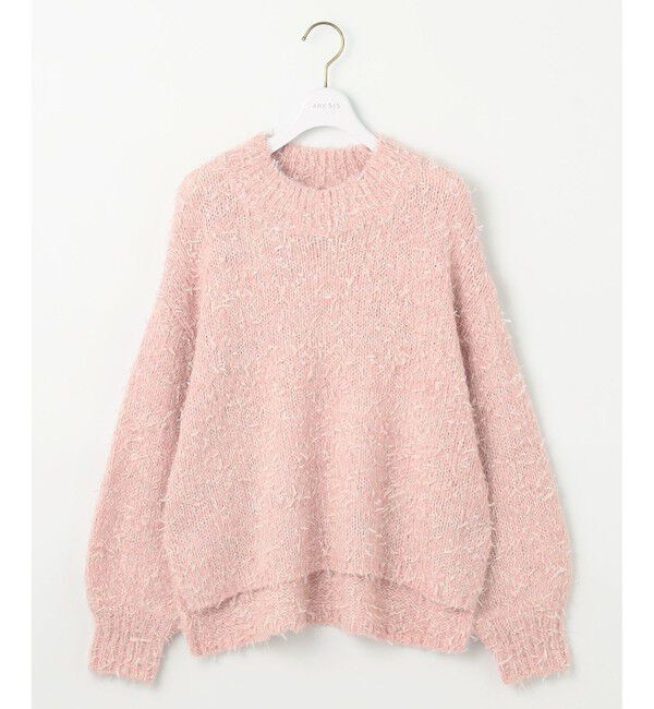 any SiS「【洗える】リボンヤーンミックス ニット」|ニット・セーター|