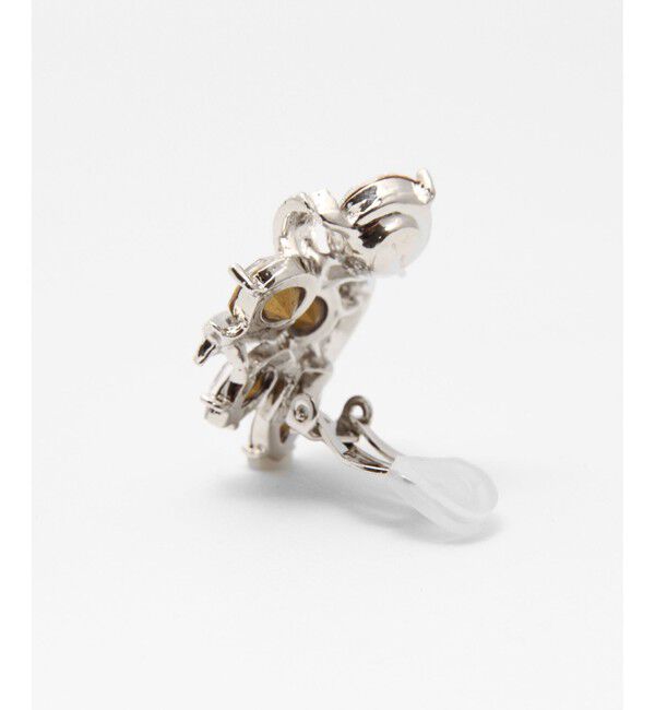 GRACE CONTINENTAL「ラインストーンイヤークリップ」|イヤリング|