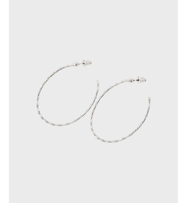 GRACE CONTINENTAL「ラインデザインフープピアス」|ピアス|