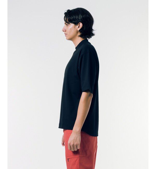 LACOSTE「5分袖モックネックサマーニットTシャツ」|Tシャツ・カットソー|