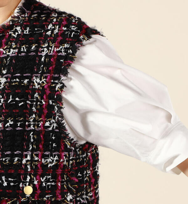 NOLLEY'S「カラーミックスツイードジレ」|ベスト・ジレ|