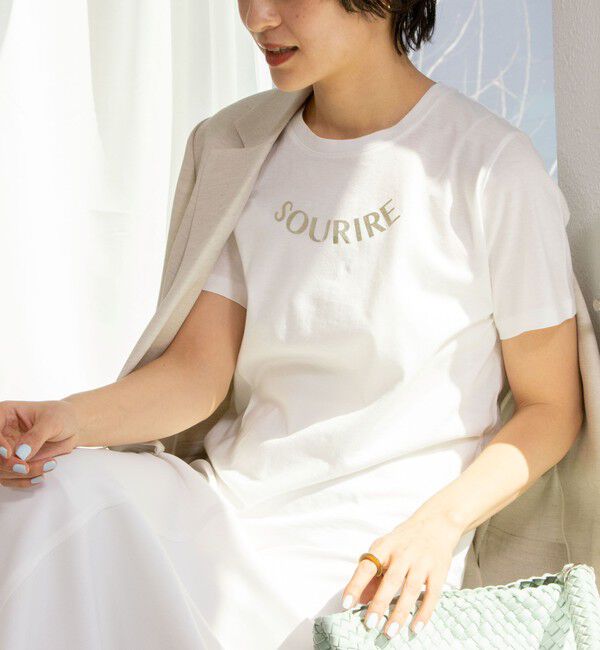 NOLLEY'S sophi「オーガニックコットンロゴT」|Tシャツ・カットソー|ホワイト系その他2