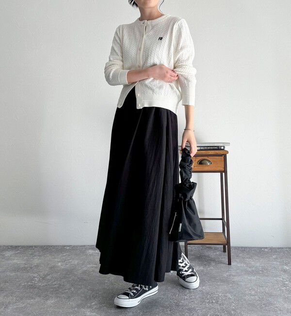 fredy emue「FR刺繍ミニケーブル柄カーディガン」|カーディガン|