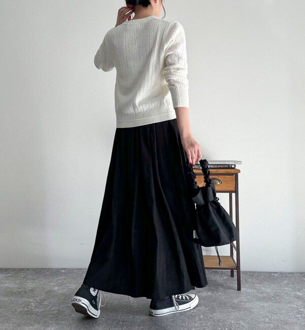 fredy emue「FR刺繍ミニケーブル柄カーディガン」|カーディガン|