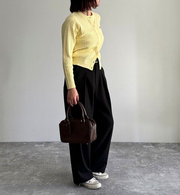 fredy emue「FR刺繍ミニケーブル柄カーディガン」|カーディガン|