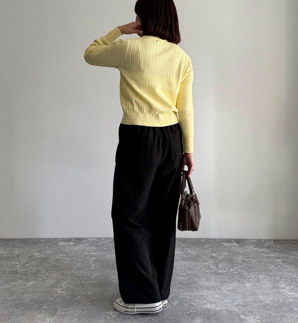 fredy emue「FR刺繍ミニケーブル柄カーディガン」|カーディガン|