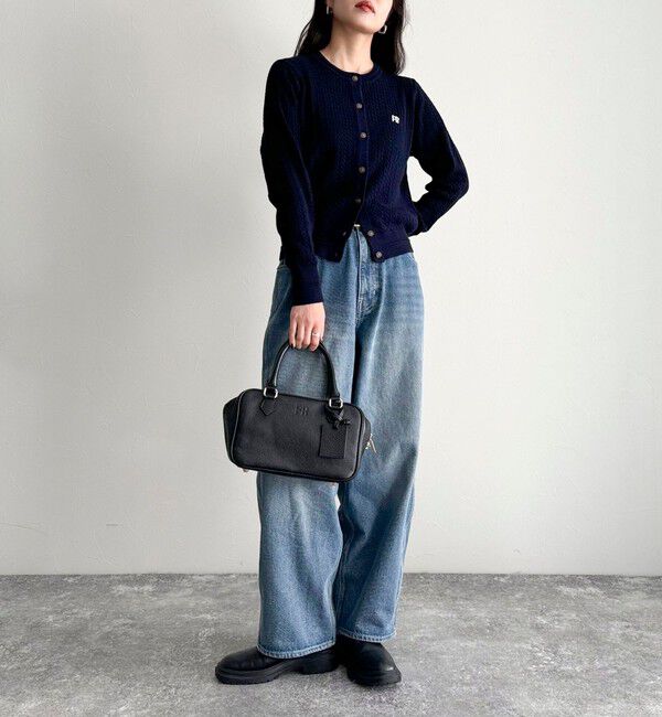 fredy emue「FR刺繍ミニケーブル柄カーディガン」|カーディガン|