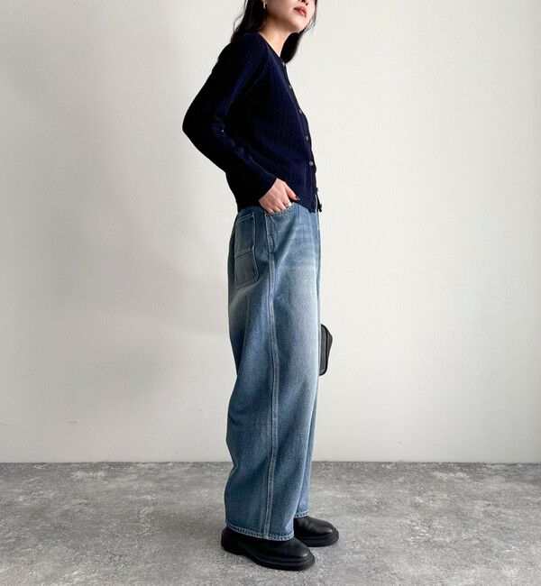 fredy emue「FR刺繍ミニケーブル柄カーディガン」|カーディガン|