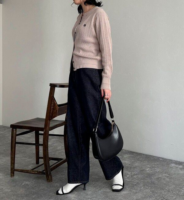 fredy emue「FR刺繍ミニケーブル柄カーディガン」|カーディガン|