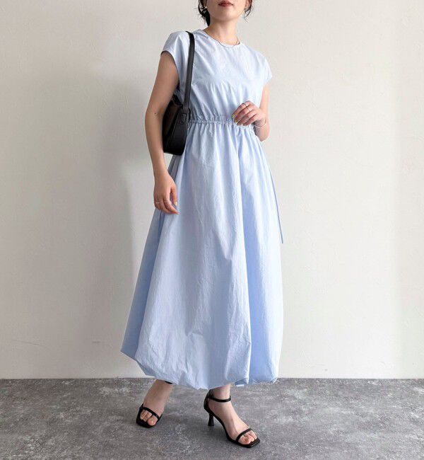 fredy emue「バルーンフレンチワンピース」|ワンピース|サックスブルー