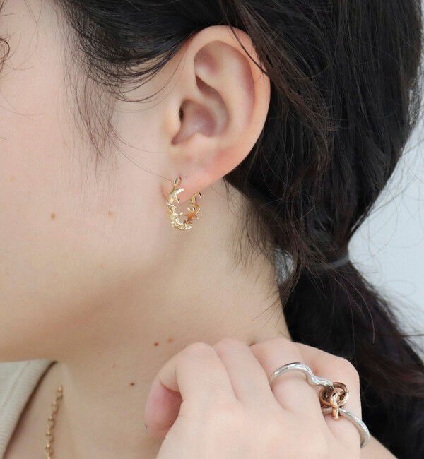 fredy emue「星フープピアス」|ピアス|ゴールド