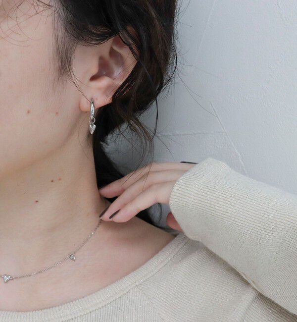 fredy emue「プチハート2ＷAYフープピアス」|ピアス|シルバー