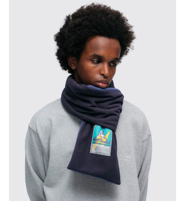 GLOSTER「【WILD THINGS/ワイルドシングス】REVERSIBLE FLEECE MUFFLER」|マフラー|