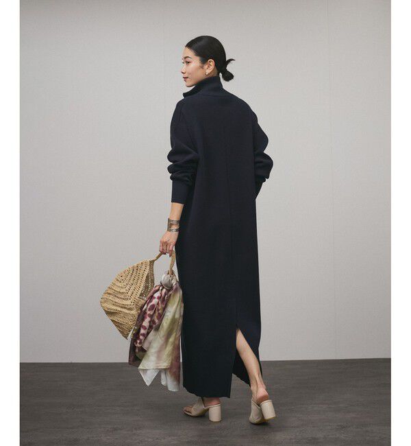 SALON adam et rope'「スウェットライクハーフジップワンピース」|ワンピース|