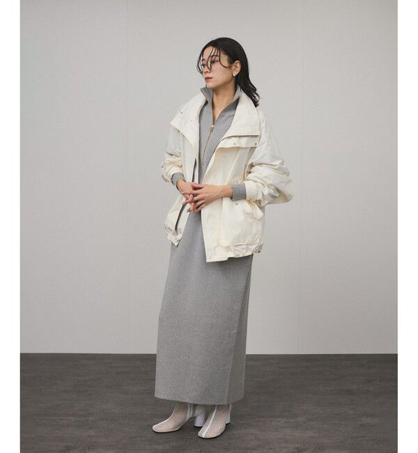 SALON adam et rope'「スウェットライクハーフジップワンピース」|ワンピース|