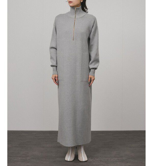 SALON adam et rope'「スウェットライクハーフジップワンピース」|ワンピース|