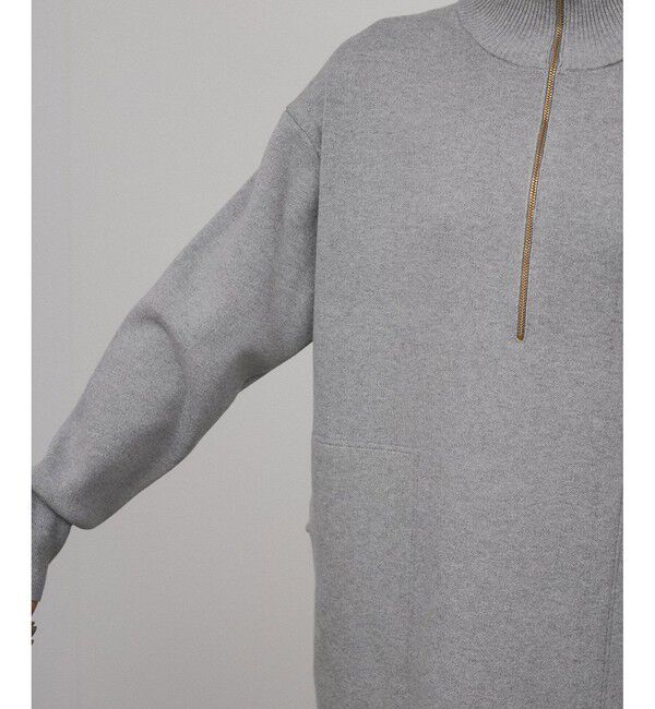 SALON adam et rope'「スウェットライクハーフジップワンピース」|ワンピース|