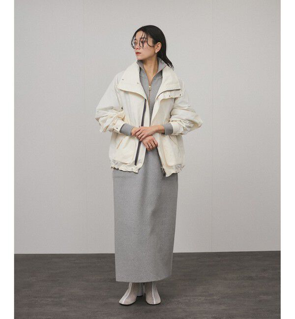 SALON adam et rope'「スウェットライクハーフジップワンピース」|ワンピース|