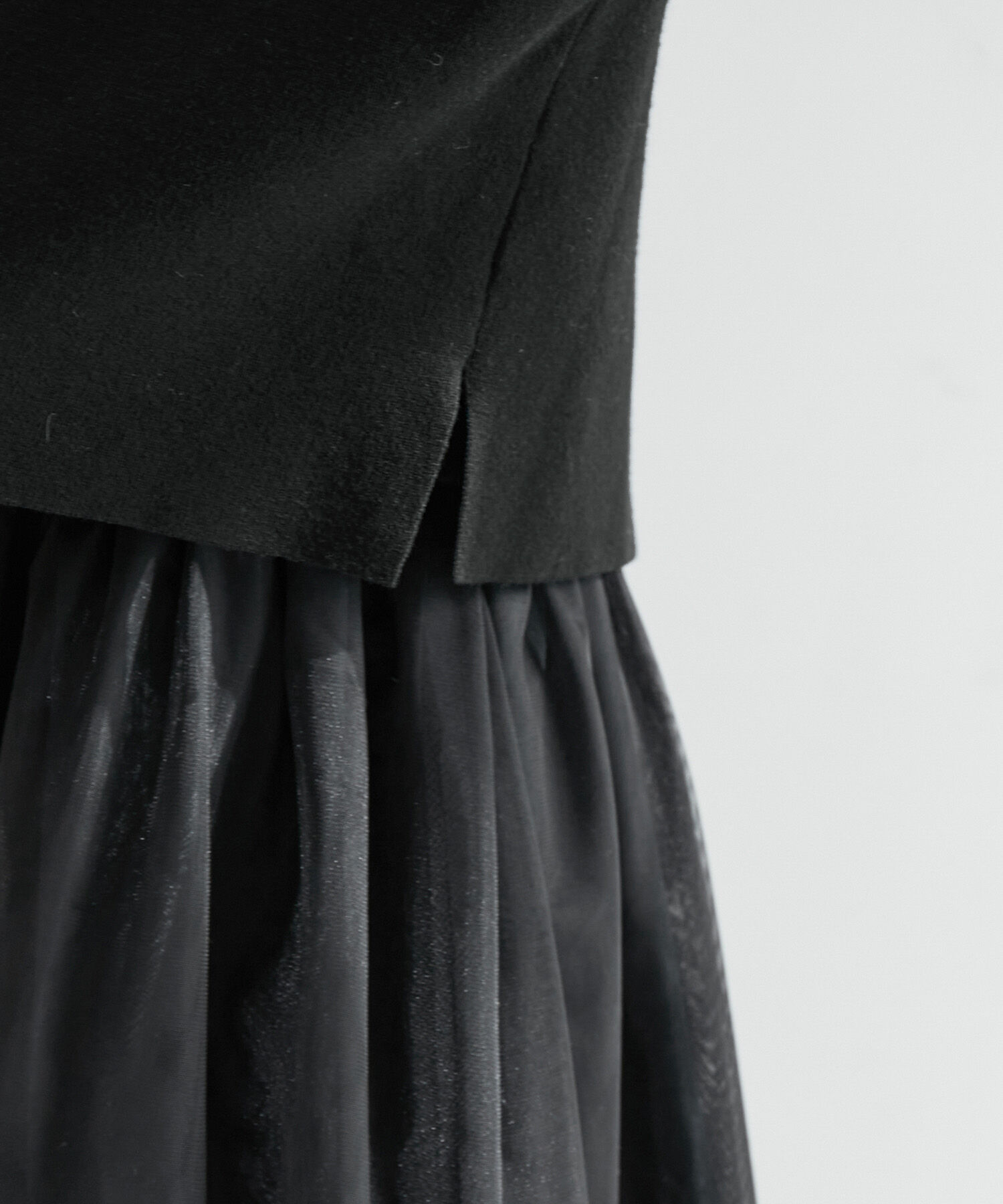 Rope&rsquo;Picnic「【WEB限定】ドッキングチュールワンピース」|ワンピース|