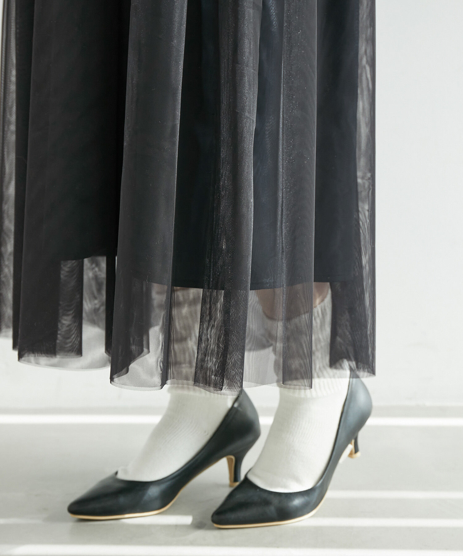 Rope&rsquo;Picnic「【WEB限定】ドッキングチュールワンピース」|ワンピース|