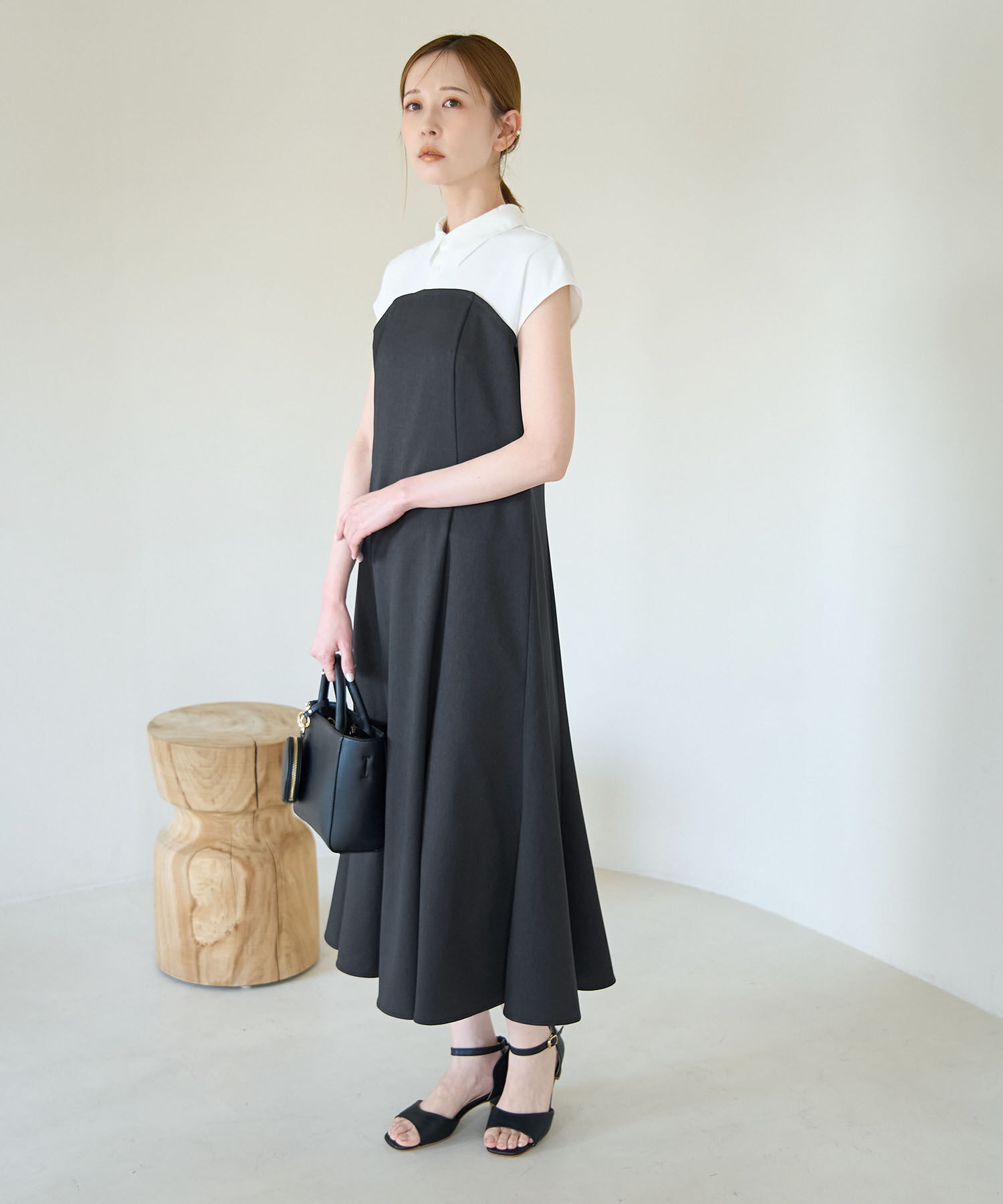 Rope&rsquo;Picnic「ドッキングマーメイドフレンチスリーブワンピース」|ワンピース|