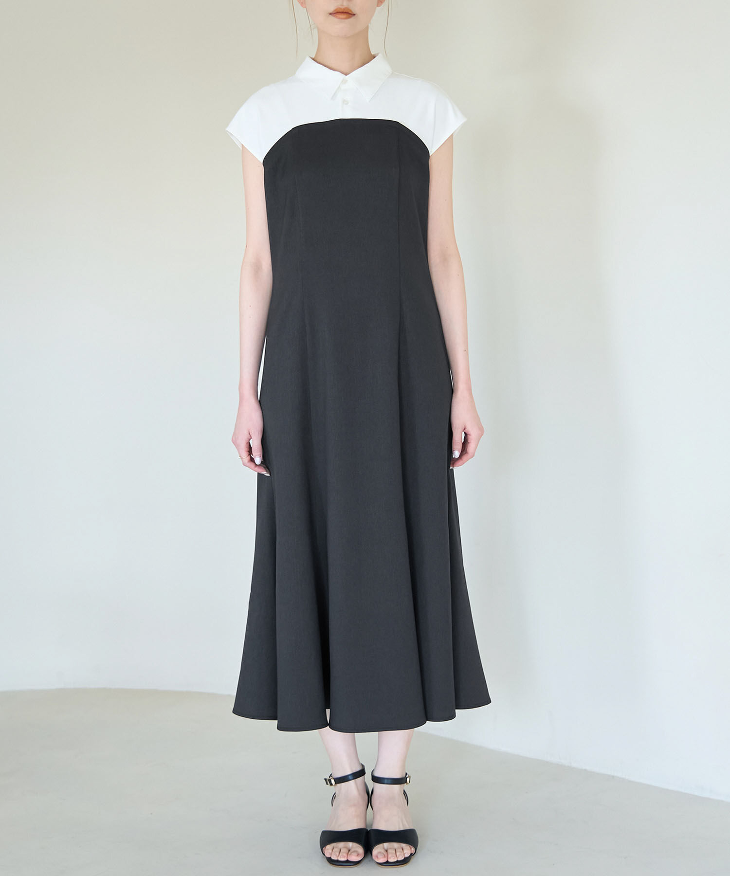 Rope&rsquo;Picnic「ドッキングマーメイドフレンチスリーブワンピース」|ワンピース|