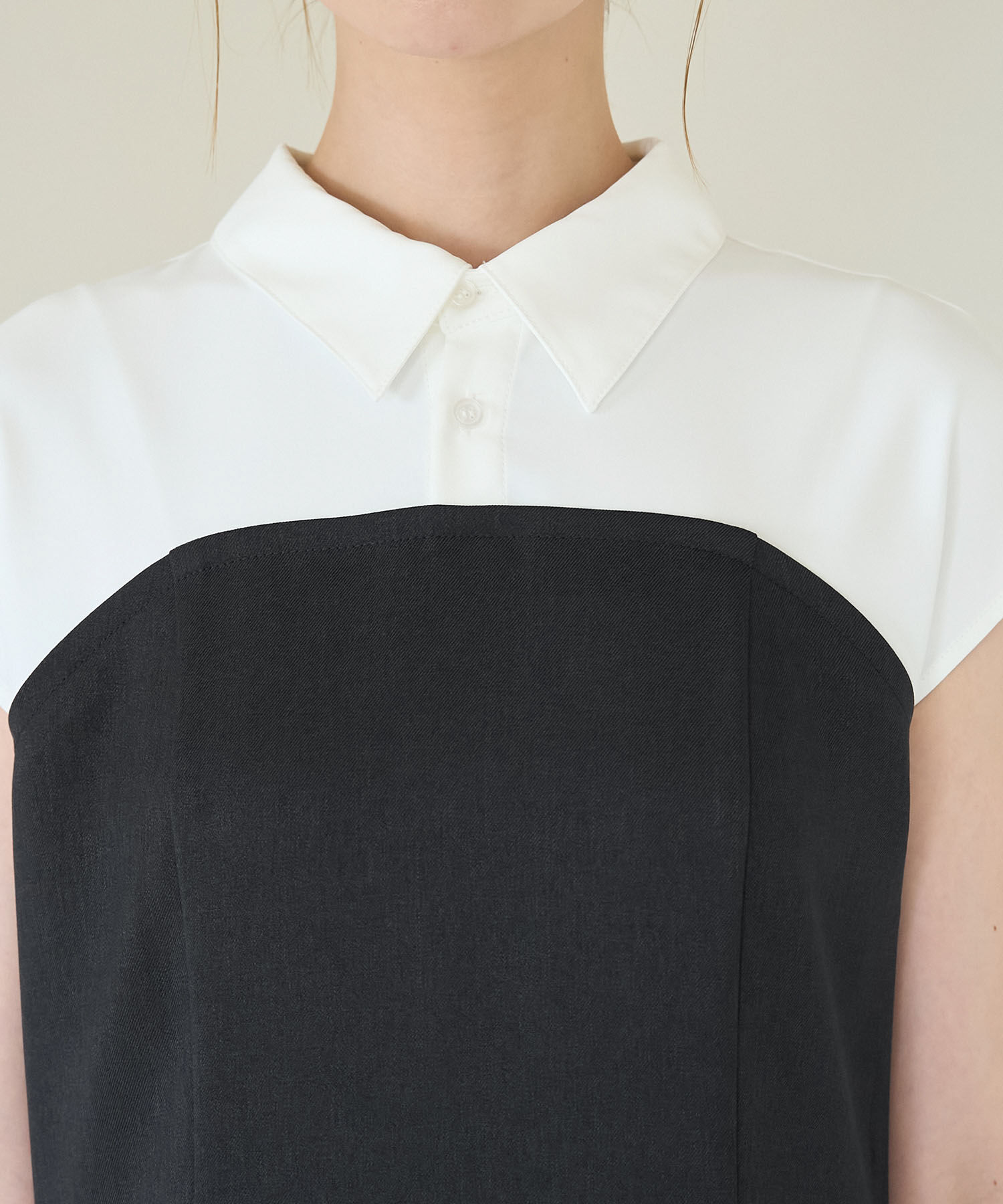 Rope&rsquo;Picnic「ドッキングマーメイドフレンチスリーブワンピース」|ワンピース|