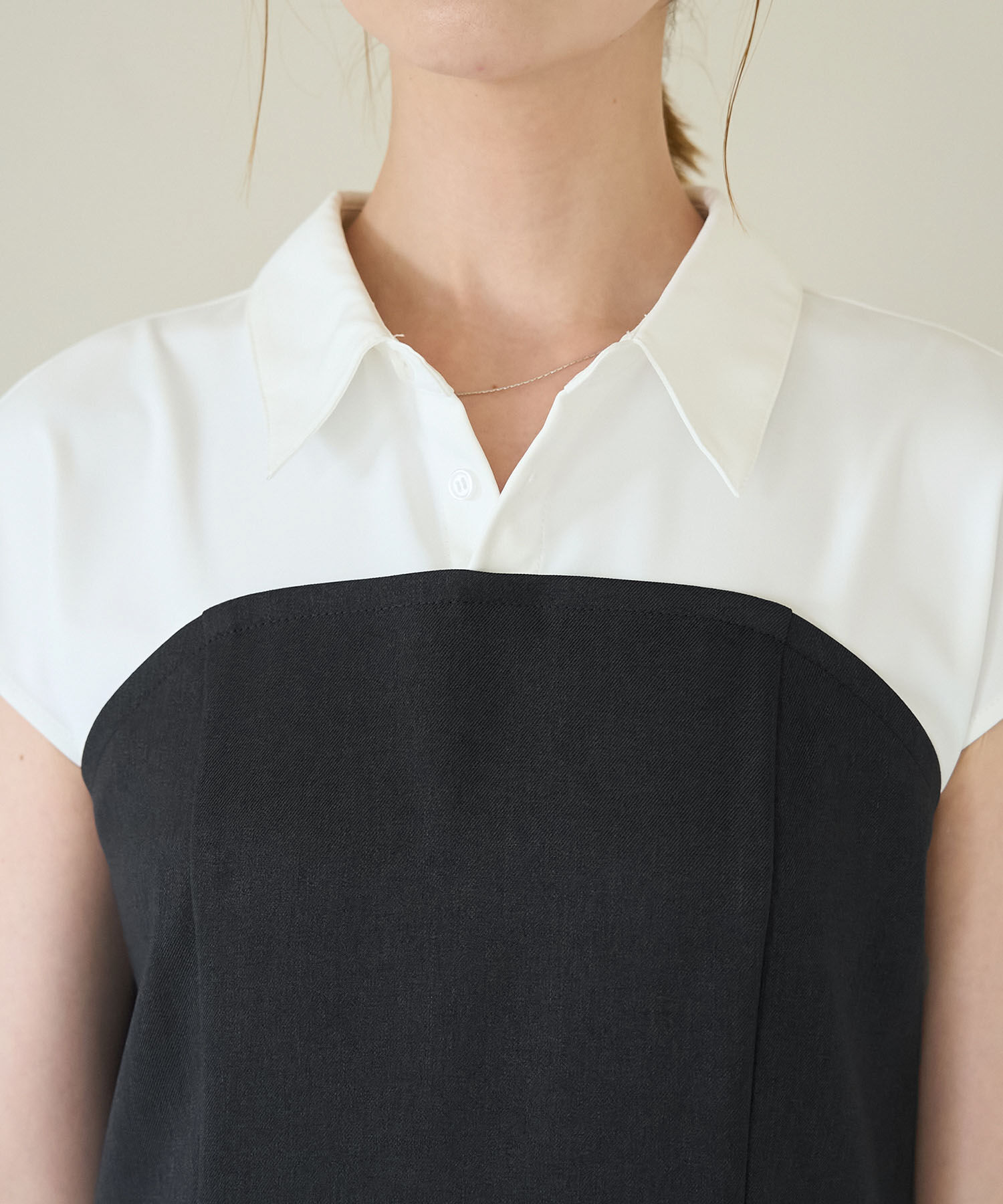 Rope&rsquo;Picnic「ドッキングマーメイドフレンチスリーブワンピース」|ワンピース|