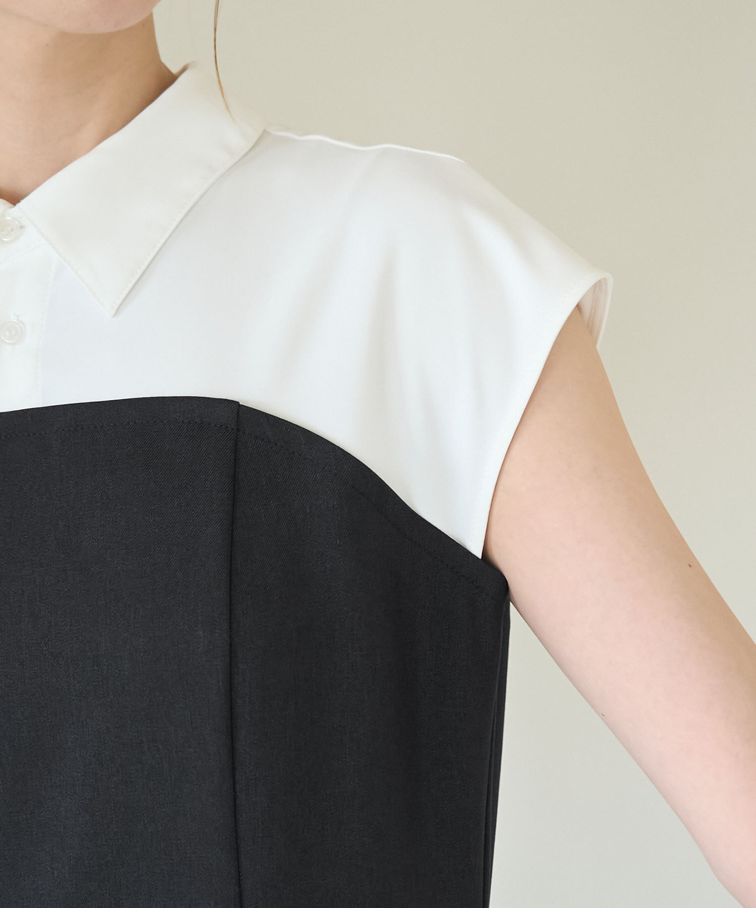 Rope&rsquo;Picnic「ドッキングマーメイドフレンチスリーブワンピース」|ワンピース|