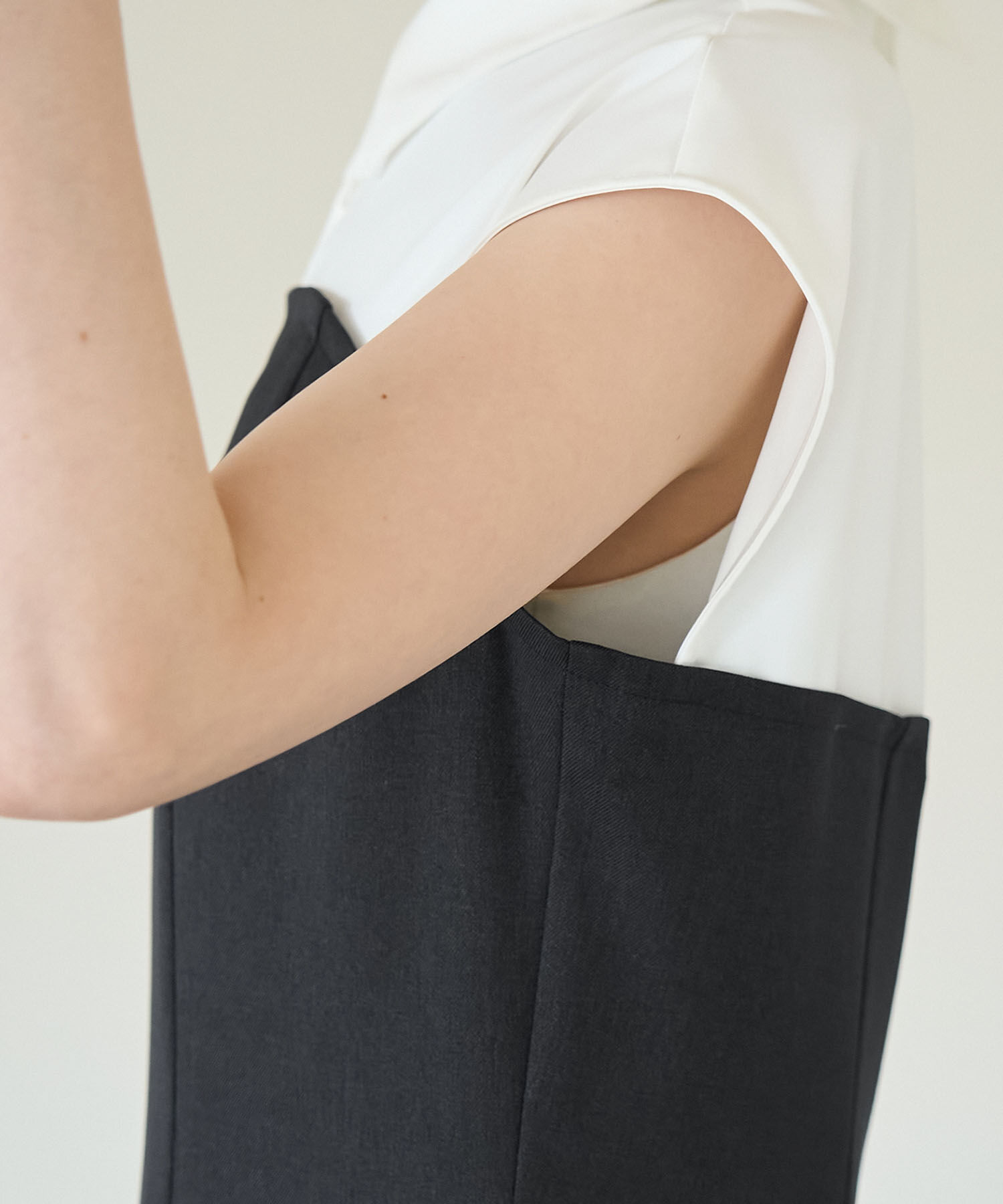 Rope&rsquo;Picnic「ドッキングマーメイドフレンチスリーブワンピース」|ワンピース|