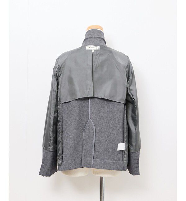 Rope&rsquo;Picnic「レディハンサムシリーズ ウールライク金ボタンジャケット(半裏地)/セットアップ・通勤対応」|テーラードジャケット|