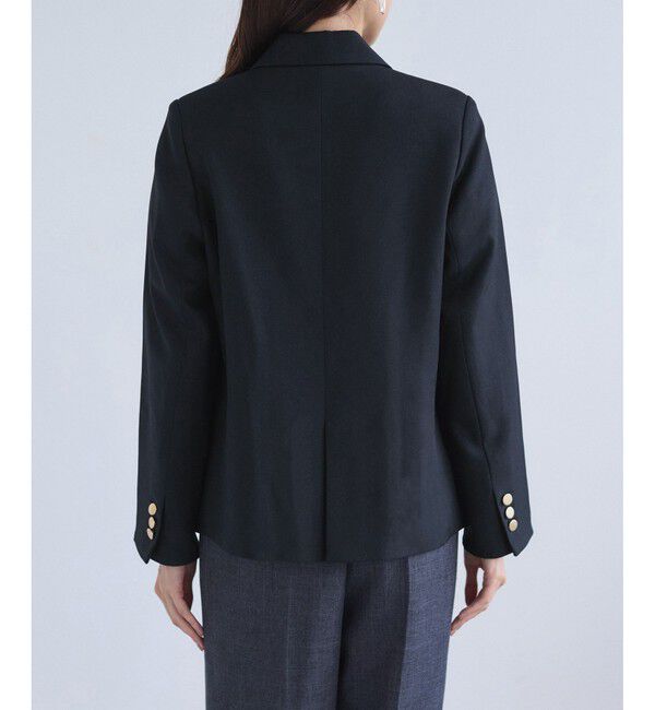 Rope&rsquo;Picnic「レディハンサムシリーズ ウールライク金ボタンジャケット(総裏地)/セットアップ対応」|テーラードジャケット|