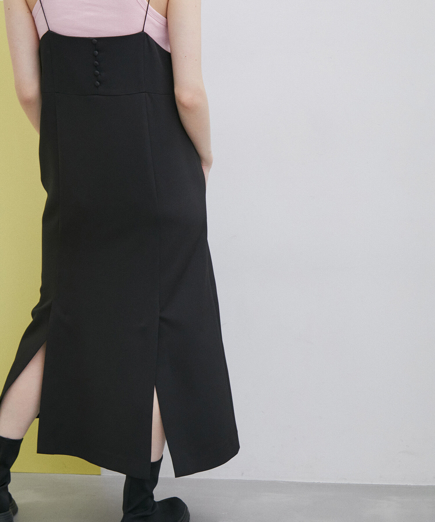 ADAM ET ROPE'「【WEB限定(一部店舗展開あり)】〈SETアイテム〉チュールレイヤードキャミドレス」|ワンピース|