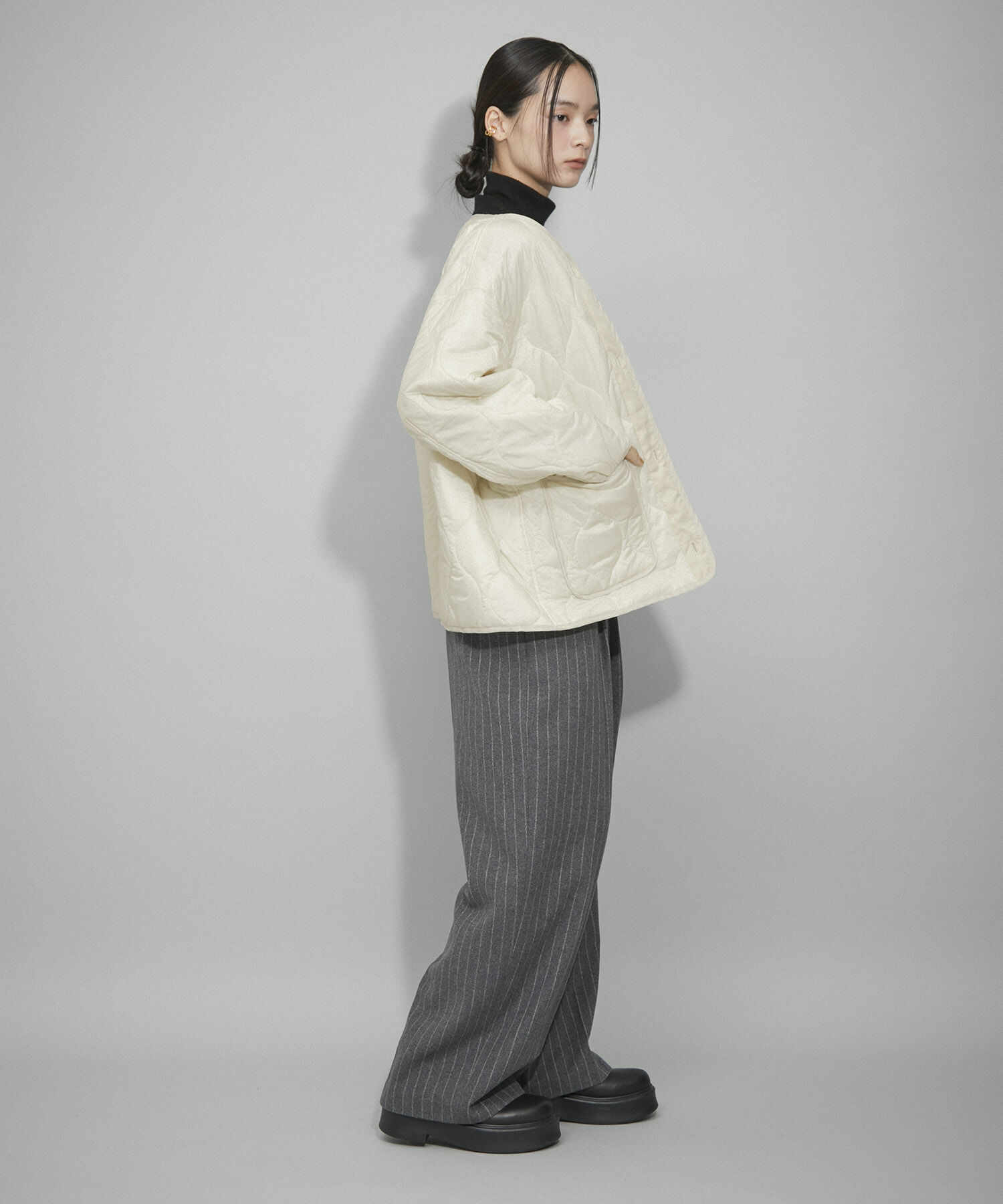 ADAM ET ROPE'「【WEB限定】キルティングライナー付き3WAYブルゾン」|ブルゾン・スタジャン|