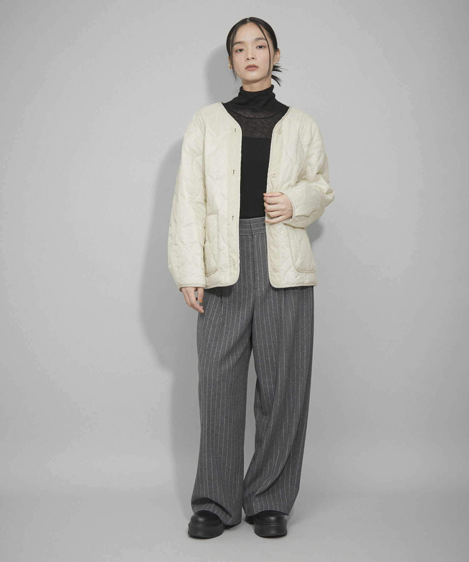 ADAM ET ROPE'「【WEB限定】キルティングライナー付き3WAYブルゾン」|ブルゾン・スタジャン|