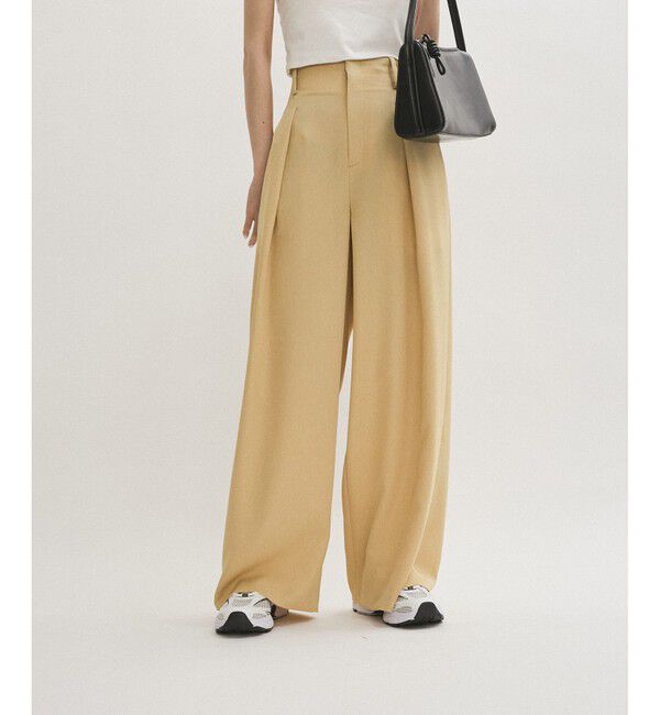 ADAM ET ROPE'「【サステナブル】リランチェベルトレススラックス」|スラックス|