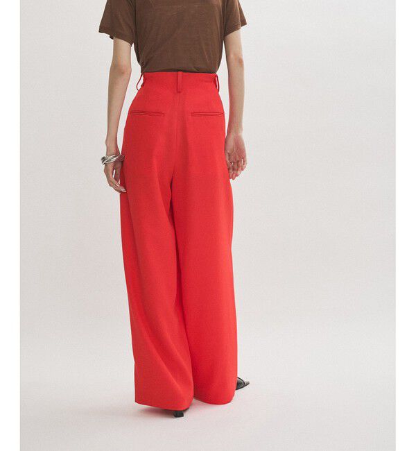 ADAM ET ROPE'「【サステナブル】リランチェベルトレススラックス」|スラックス|