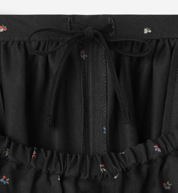  「LE GLAZIK | ツイルプリント エラスティックパンツ WOMEN」|チノ|