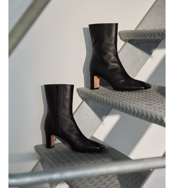 Hoaw.「【Hoaw.】スクエアショートブーツ」|ショートブーツ|