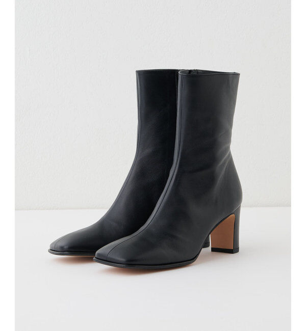 Hoaw.「【Hoaw.】スクエアショートブーツ」|ショートブーツ|