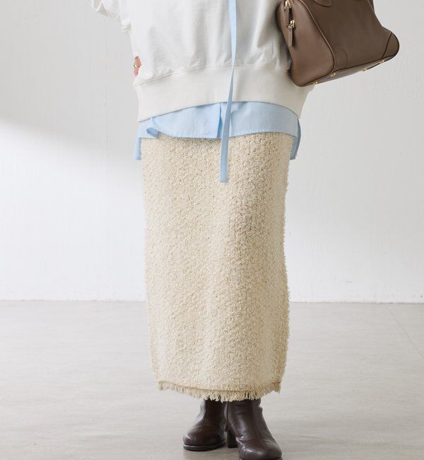  「ツイードライクニットスカート」|スカート|