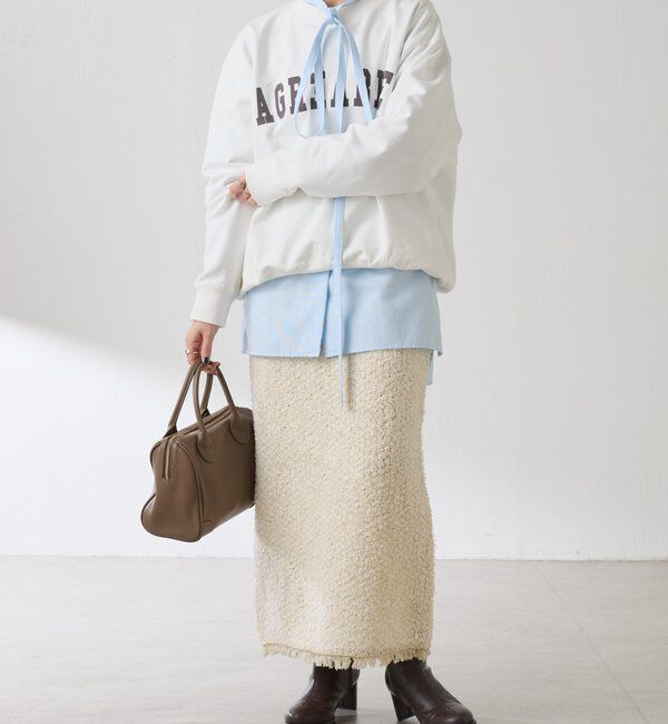  「ツイードライクニットスカート」|スカート|