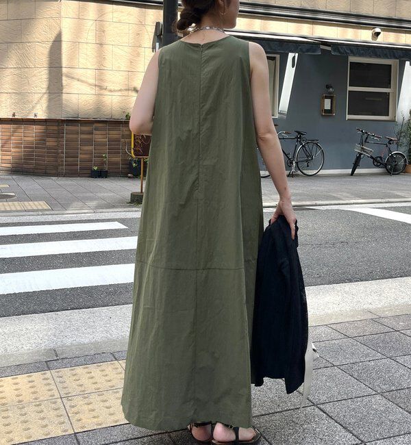  「【WEB限定】深タックデザインドレス」|ワンピース|