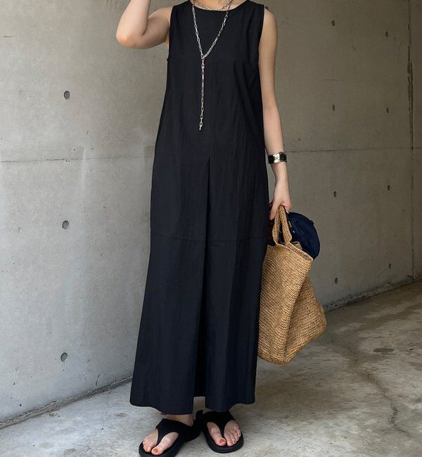  「【WEB限定】深タックデザインドレス」|ワンピース|