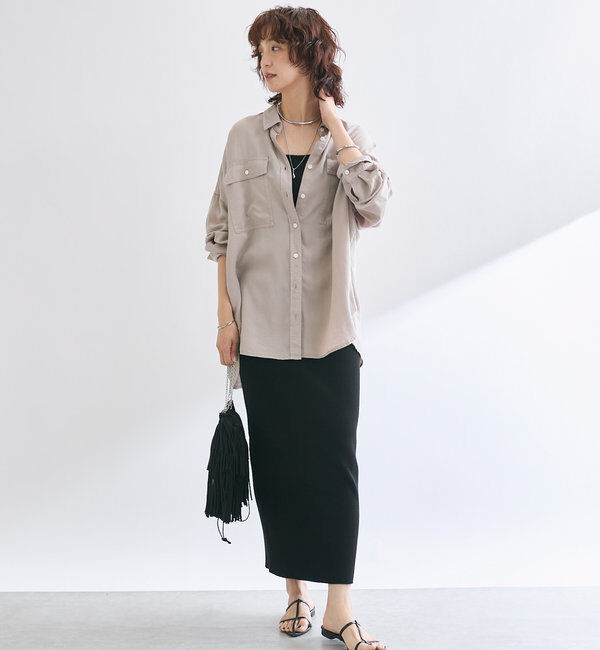  「【セットアップ可】ガーメントダイワイドシャツ」|シャツ・ブラウス|